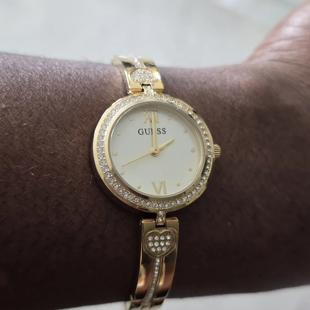 Women's Analog Gold-Tone Stainless Steel Watch 27mm Women New